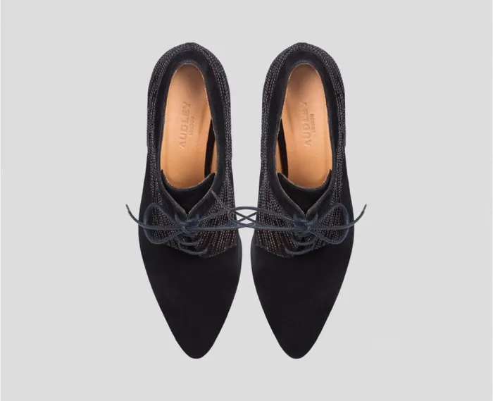 Audley Shoes High Heel Leather Shoe Espe Black Women High Heel