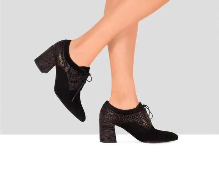 Audley Shoes High Heel Leather Shoe Espe Black Women High Heel