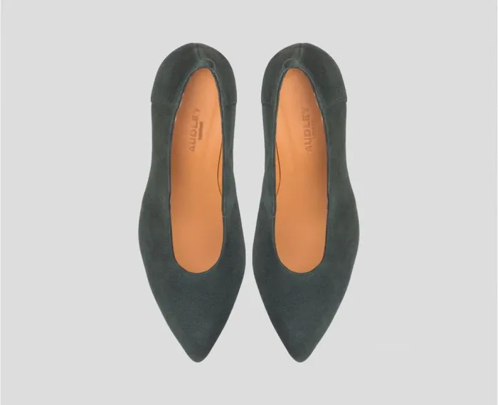 Audley Shoes High Heel Leather Shoe Etzel Green Women High Heel