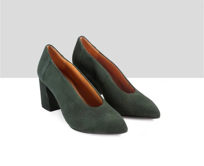 Audley Shoes High Heel Leather Shoe Etzel Green Women High Heel