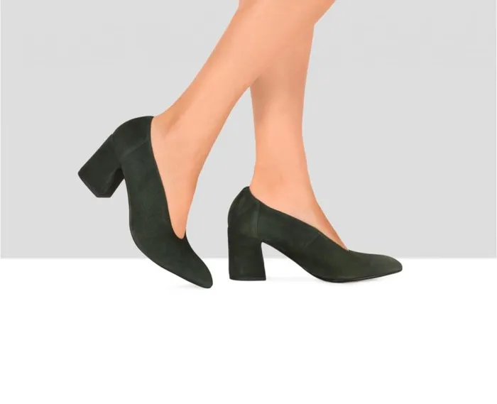 Audley Shoes High Heel Leather Shoe Etzel Green Women High Heel