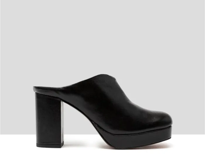 Audley Shoes High Heel Leather Shoe Holly Black Women Wedges And Platforms