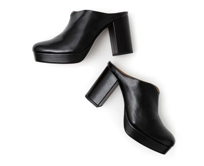 Audley Shoes High Heel Leather Shoe Holly Black Women Wedges And Platforms