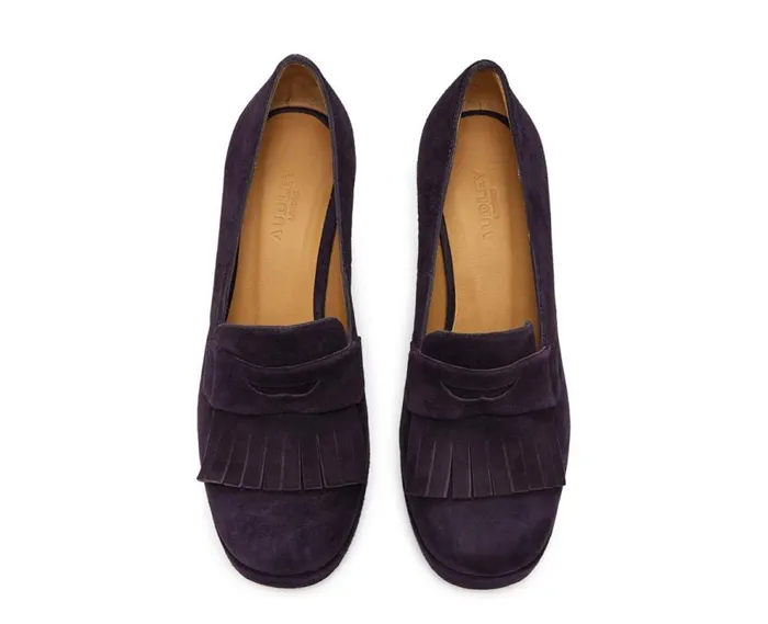 Audley Shoes High Heel Leather Shoe Isaura Purple Women High Heel