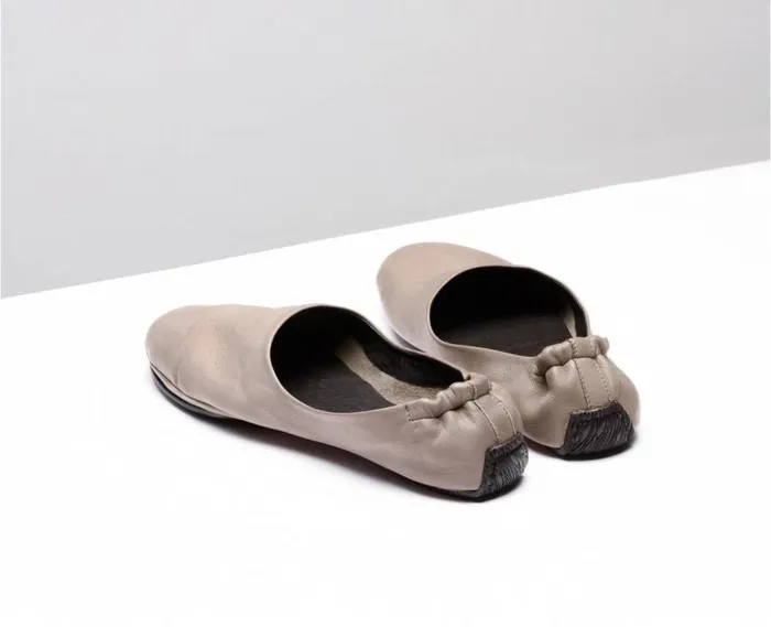 Audley Shoes Leather Swap Taupe Beige Women Swaps