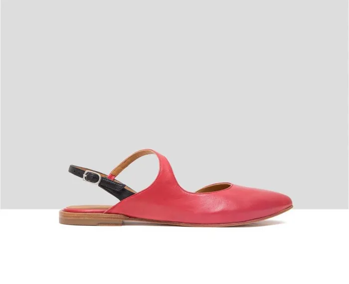 Audley Shoes Low Heel Leather Shoe Flavia Red Women Low Heel