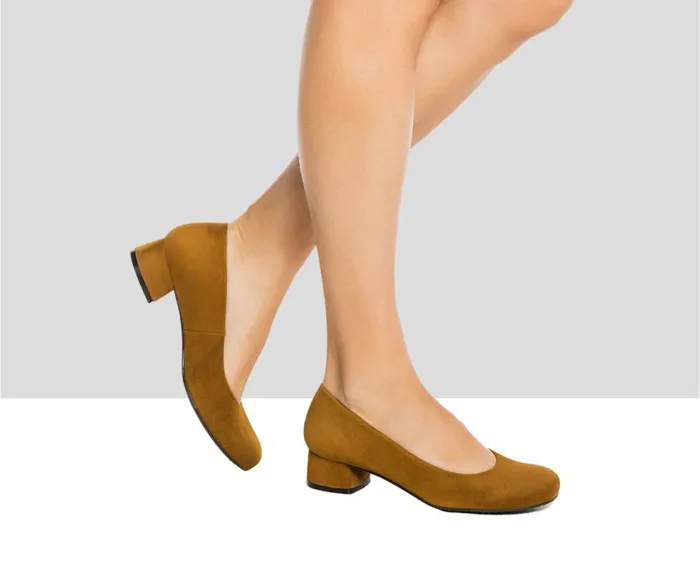 Audley Shoes Low Heel Leather Shoe Ivonne Brown Women Low Heel