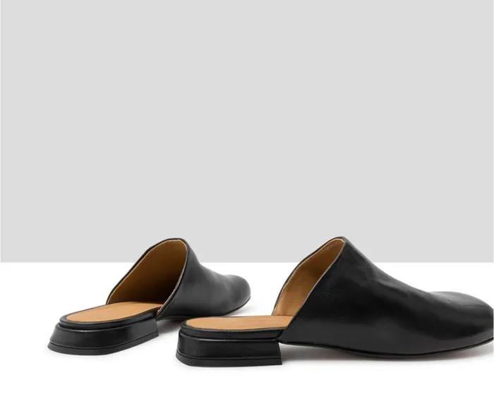Audley Shoes Low Heel Leather Shoe Janan Black Women Medium Heel