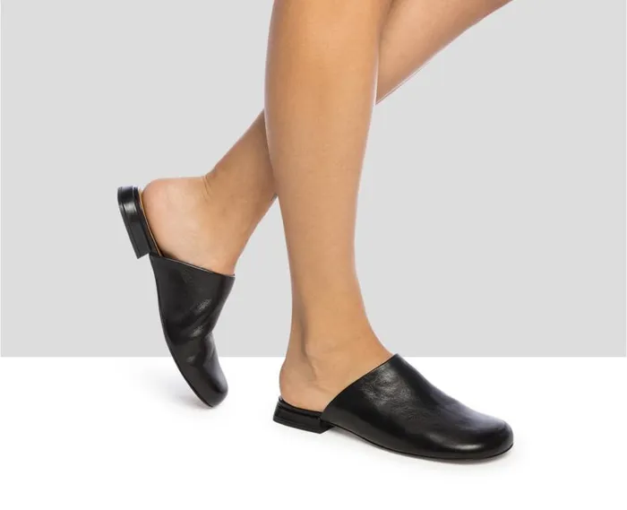 Audley Shoes Low Heel Leather Shoe Janan Black Women Medium Heel
