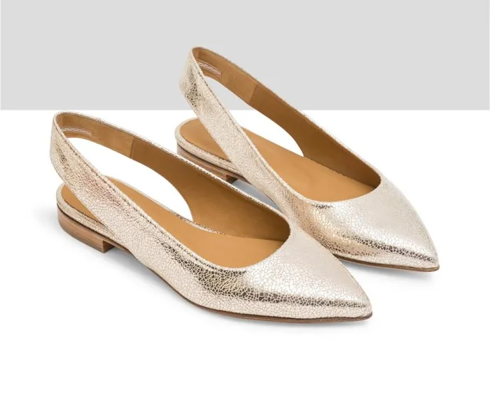 Audley Shoes Low Heel Leather Shoe Jessica Metallic Women Medium Heel