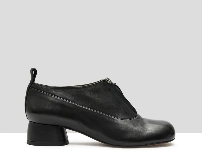 Audley Shoes Low Heel Leather Shoe Kate Black Women Medium Heel