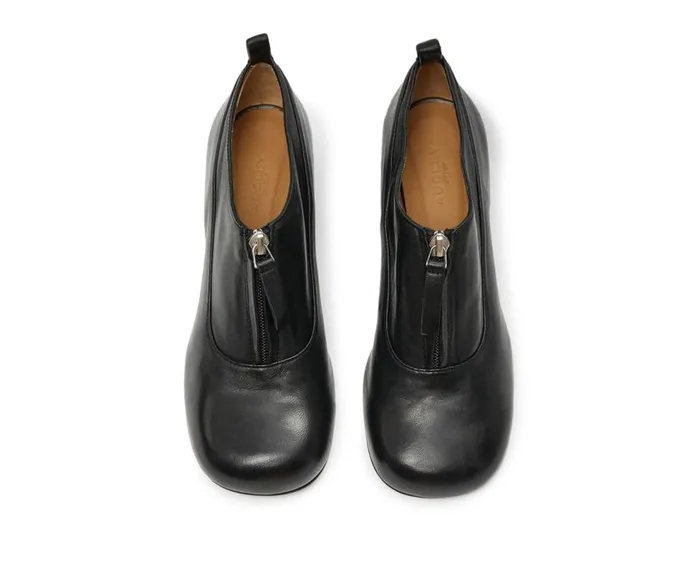 Audley Shoes Low Heel Leather Shoe Kate Black Women Medium Heel