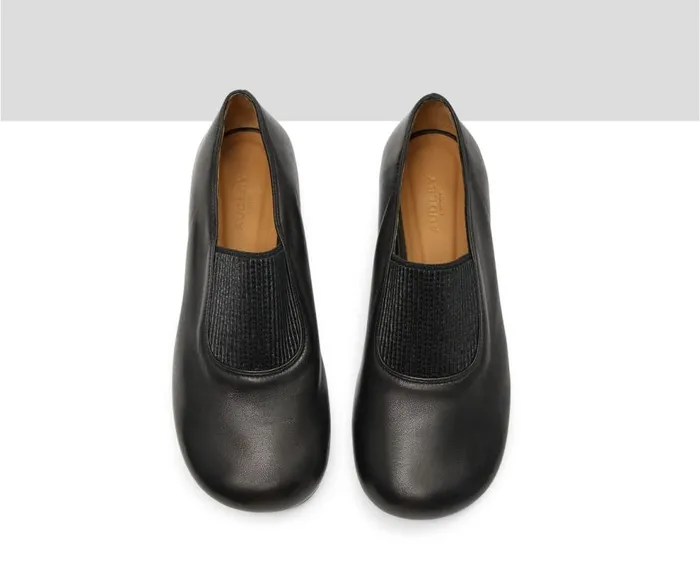 Audley Shoes Low Heel Leather Shoe Kirin Black Women Low Heel