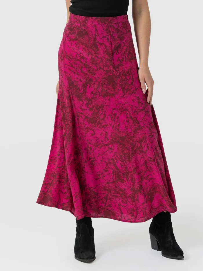 Audrey Skirt 8211 Pink Marble Pink Marble Women Saint And Sofia Skirts