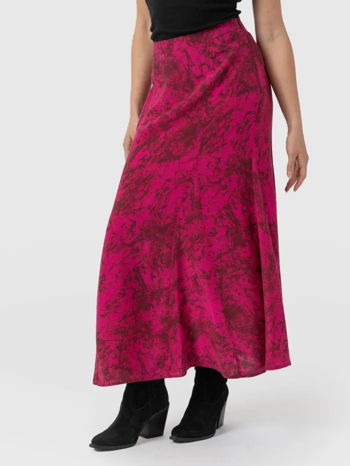 Audrey Skirt 8211 Pink Marble Pink Marble Women Saint And Sofia Skirts