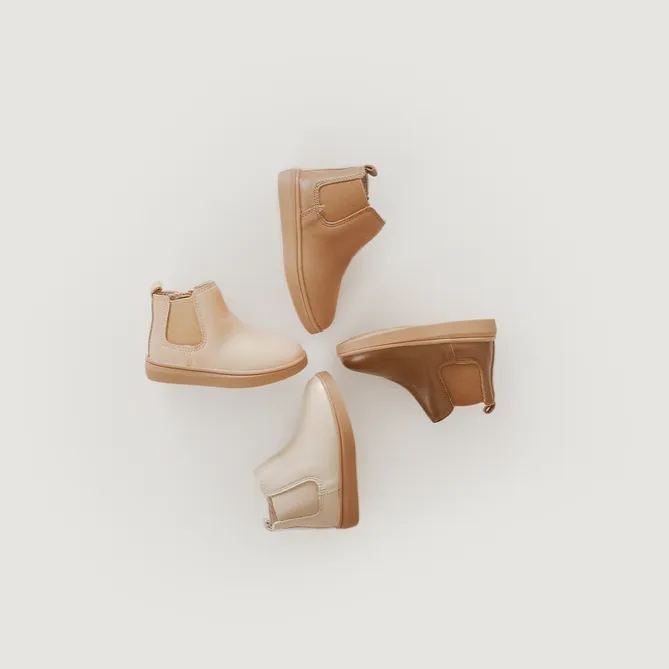 Baby Nisolo Baby Toddler and Kids Shoes Hard Sole Chelsea Boot Bone
