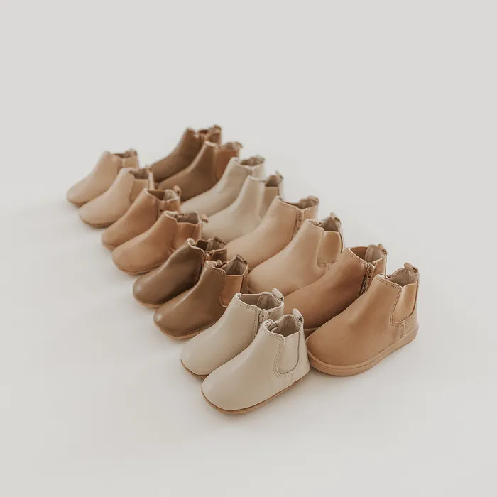 Baby Nisolo Baby Toddler and Kids Shoes Hard Sole Chelsea Boot Bone