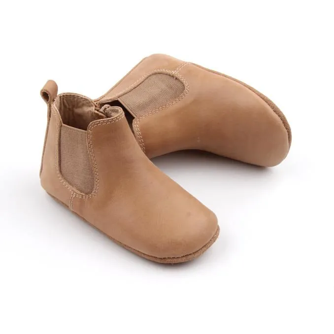 Baby Nisolo Baby Toddler and Kids Shoes Soft Sole Waxed Leather Chelsea Boot Sedona Brown Baby Nisolo Baby Toddler and Kids Shoes Soft Sole Waxed Leather Chelsea Boot Sedona Brown