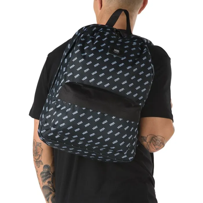 Backpacks and Bags MenWomen Vans Old Skool Printed Backpack Black Retro Vans