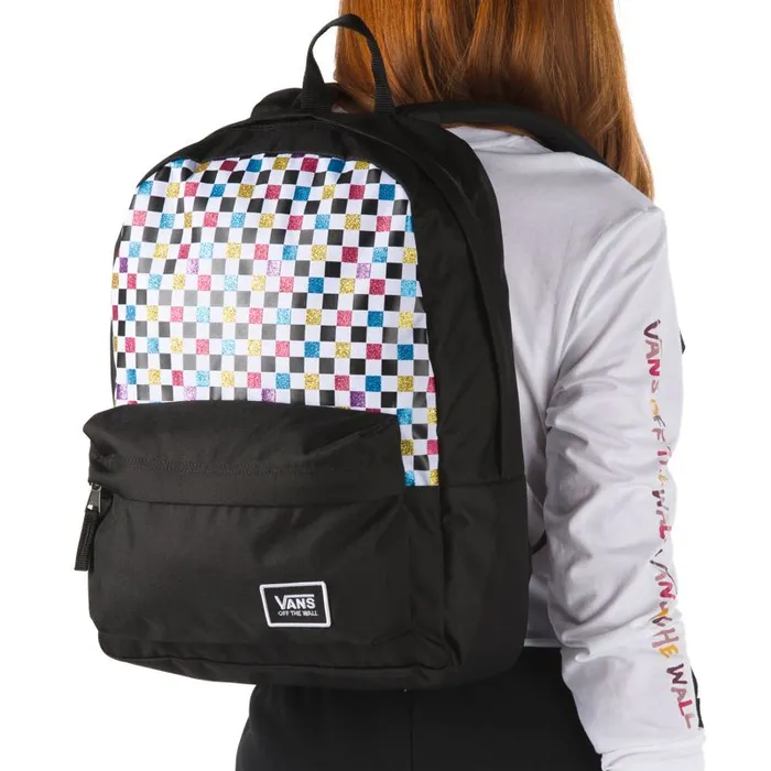 Backpacks and Bags MenWomen Vans Realm Classic Glitter Backpack Glitter Check Backpacks and Bags MenWomen Vans Realm Classic Glitter Backpack Glitter Check