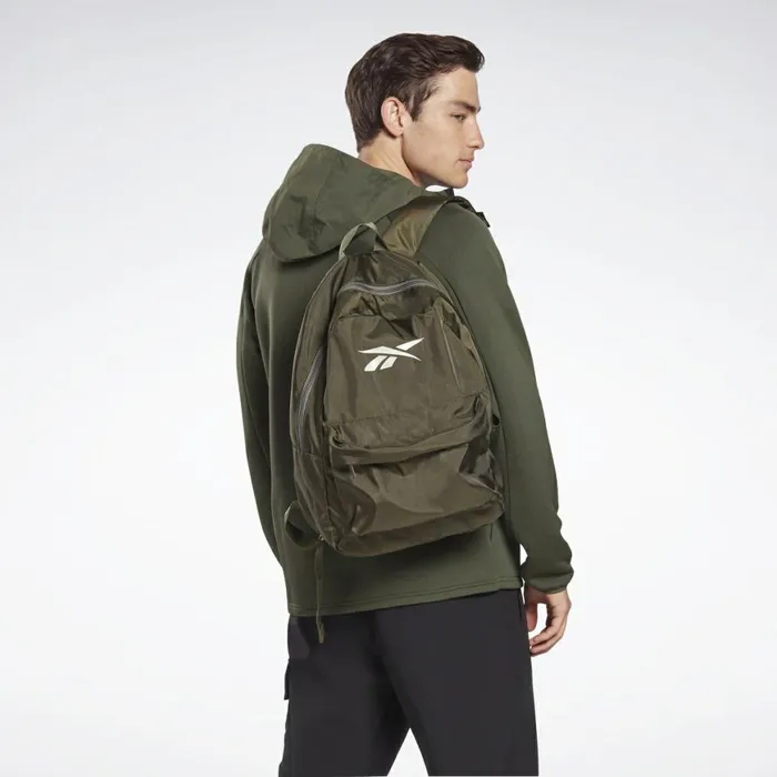 Bags and Backpacks MensWomens Reebok Linear Logo Backpack Poplar Green