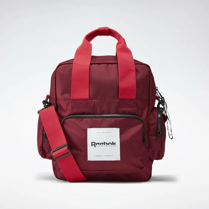 Bags and Backpacks Womens Reebok VB Tote Bag Collegiate Burgundy