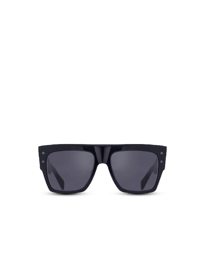Balmain Acetate BI Sunglasses Black Men Eyewear