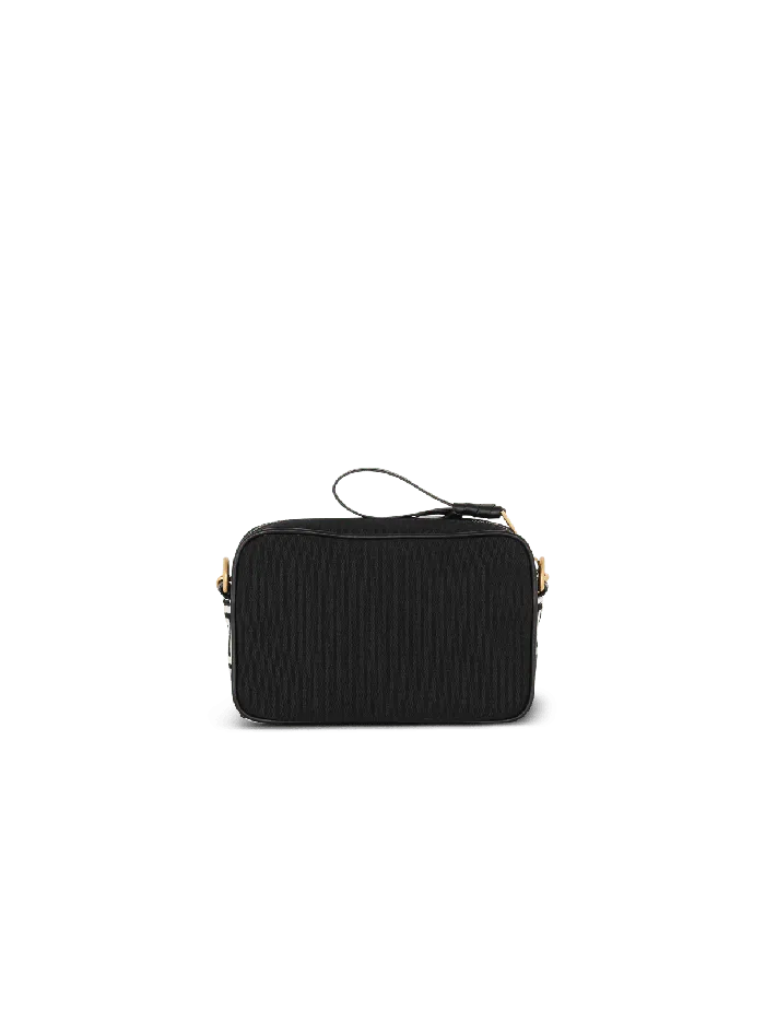 Balmain BArmy Canvas And Leather Clutch Black Women Crossbody Bags