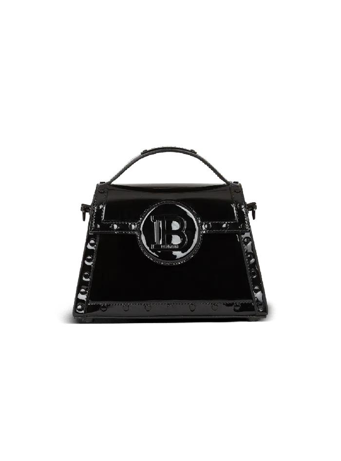 Balmain BBuzz Dynasty Bag In Patent Leather Black Women Handbags