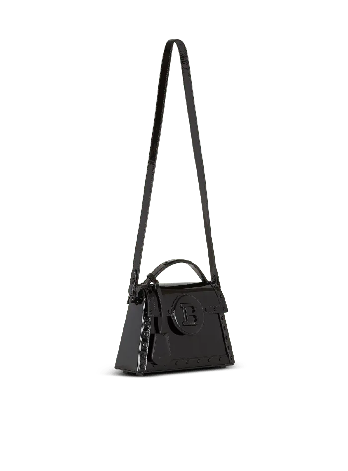 Balmain BBuzz Dynasty Bag In Patent Leather Black Women Handbags