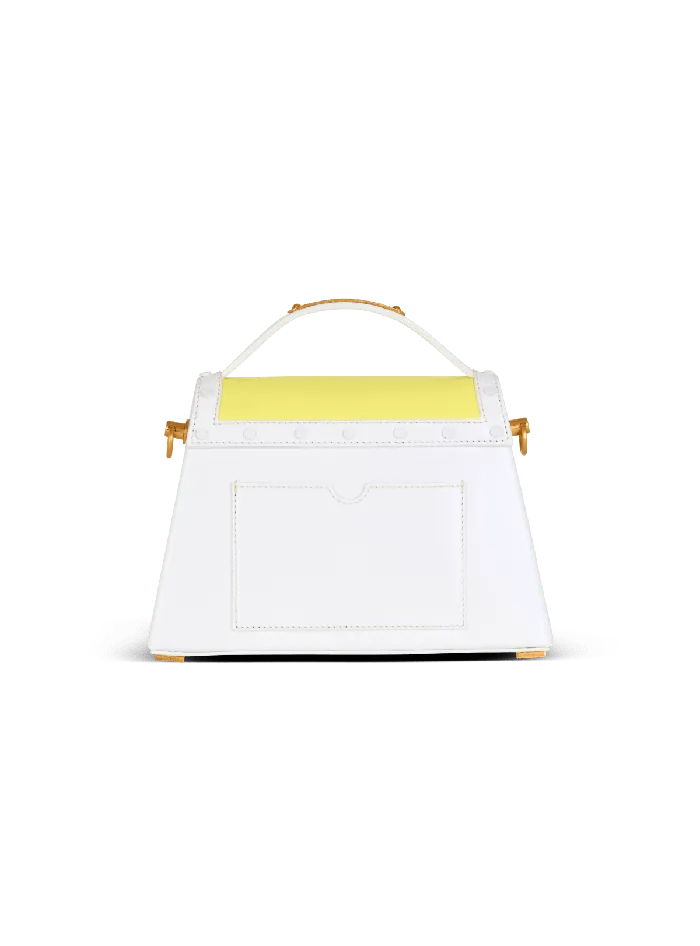Balmain BBuzz Dynasty Calfskin And Postcard Patchwork Bag Multicolor Women Handbags