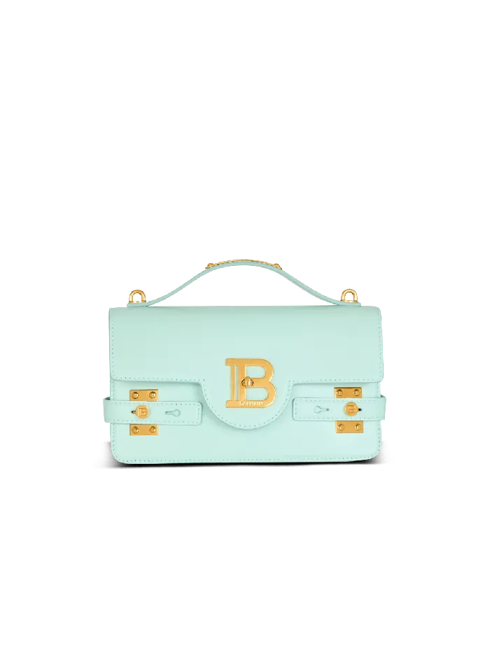 Balmain BBuzz Shoulder 24 Calfskin Bag Blue Women Handbags