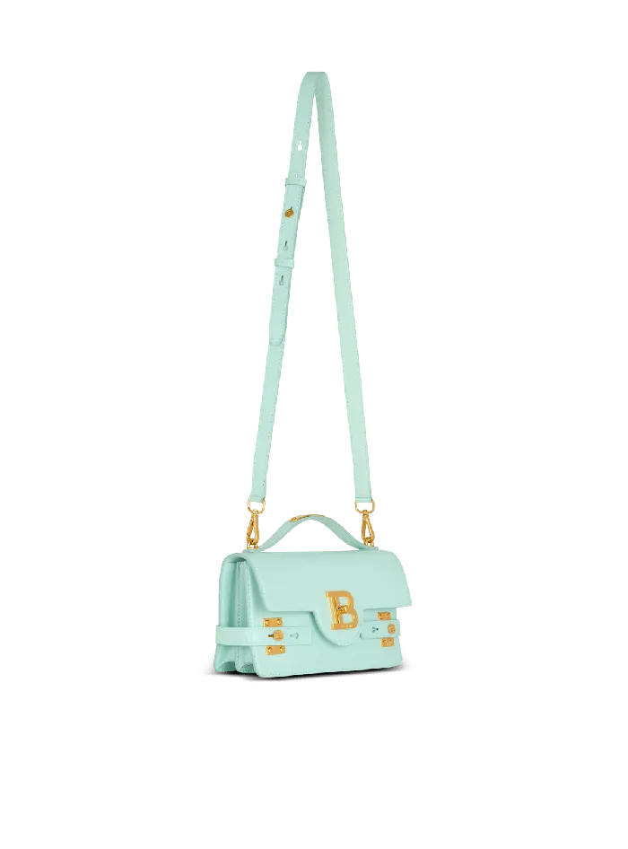 Balmain BBuzz Shoulder 24 Calfskin Bag Blue Women Handbags