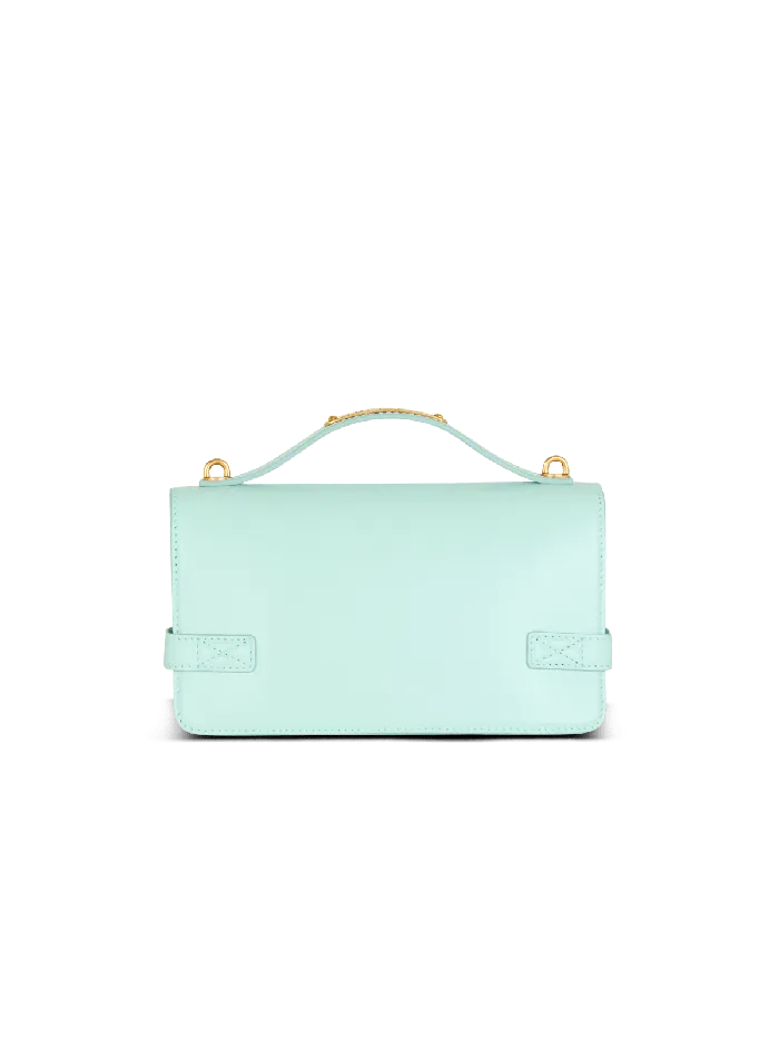 Balmain BBuzz Shoulder 24 Calfskin Bag Blue Women Handbags