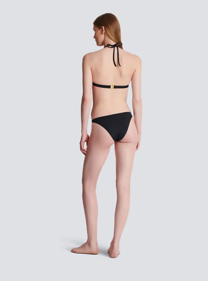 Balmain B Triangle Bikini Black Women Swimwear