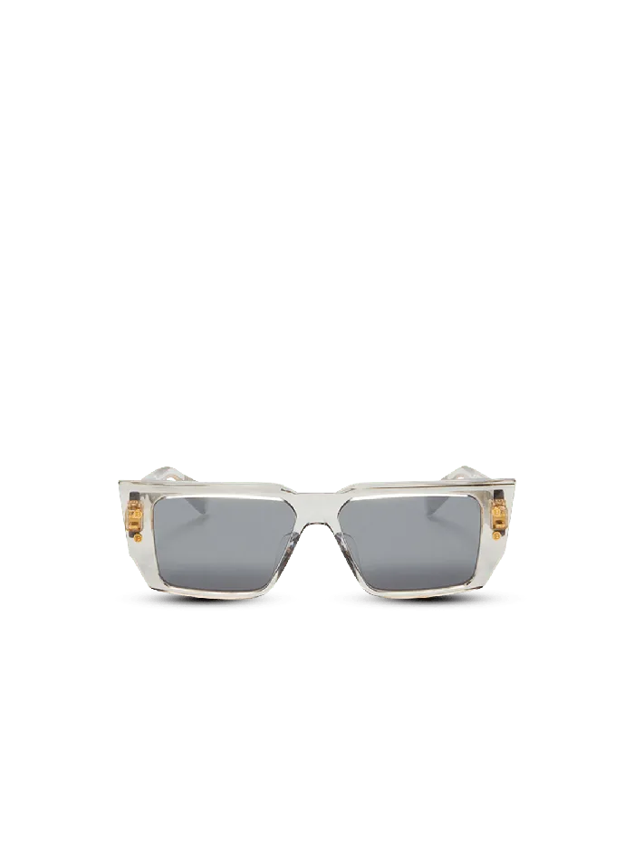 Balmain BVI Sunglasses Grey WomenMen Eyewear