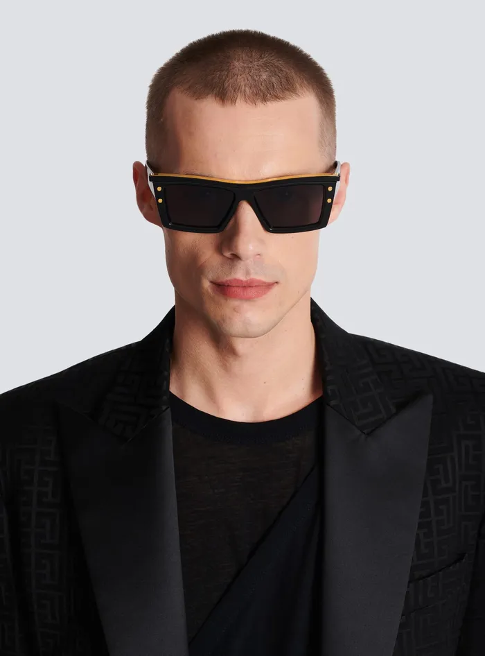 Balmain BVII Sunglasses Black WomenMen Eyewear