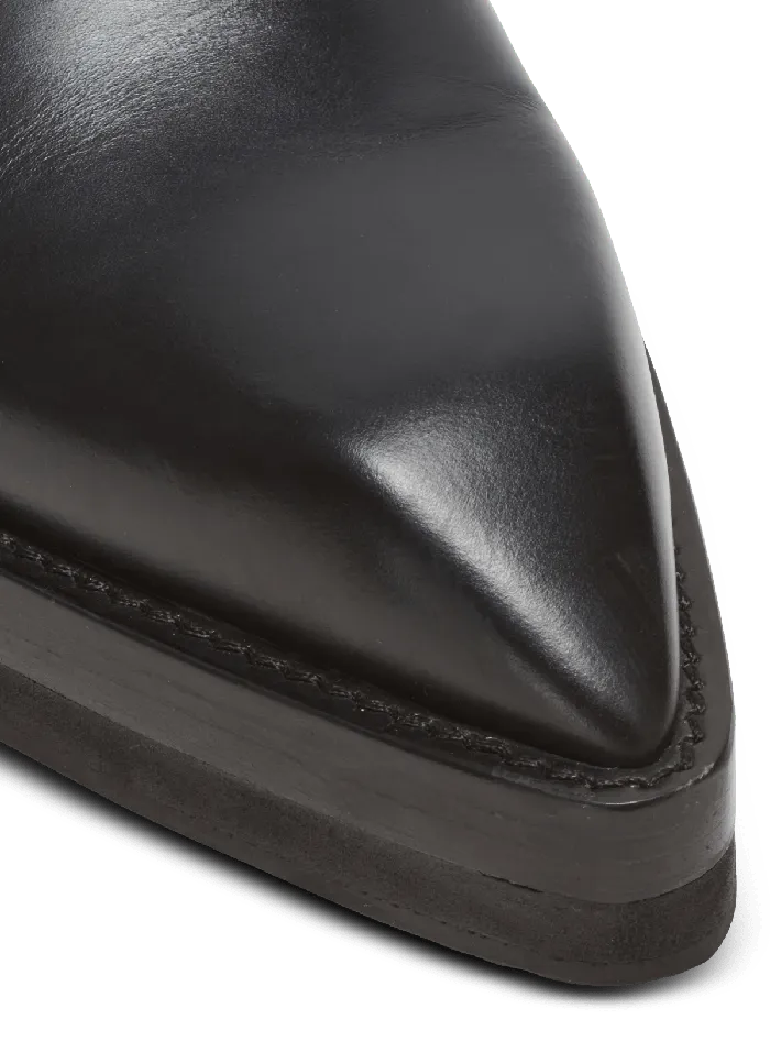 Balmain Ben Smooth Leather Loafers Black Men Loafers