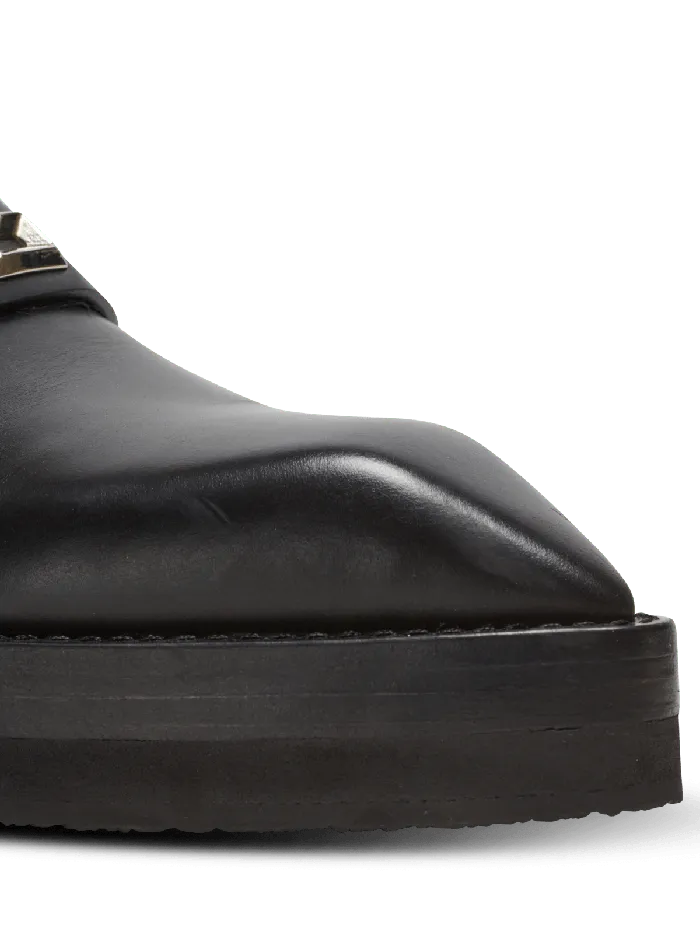 Balmain Ben Smooth Leather Loafers Black Men Loafers