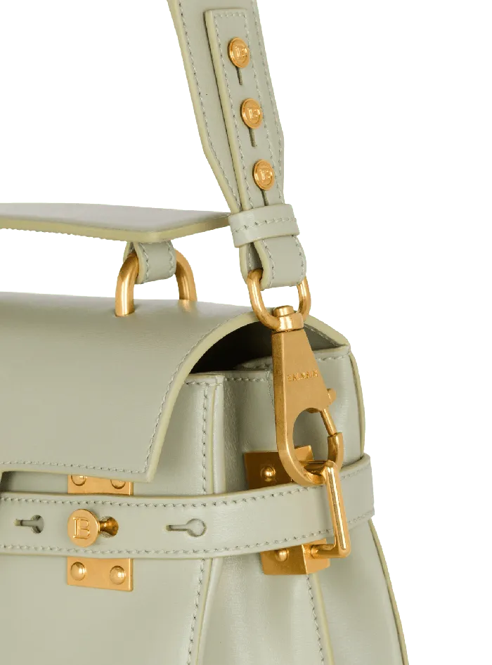 Balmain Calfskin BBuzz 23 Bag Green Women Handbags