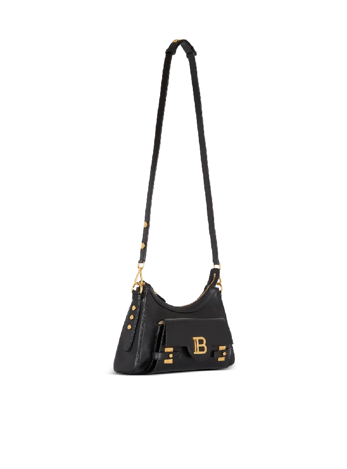 Balmain Calfskin BBuzz Hobo Bag Black Women Crossbody Bags