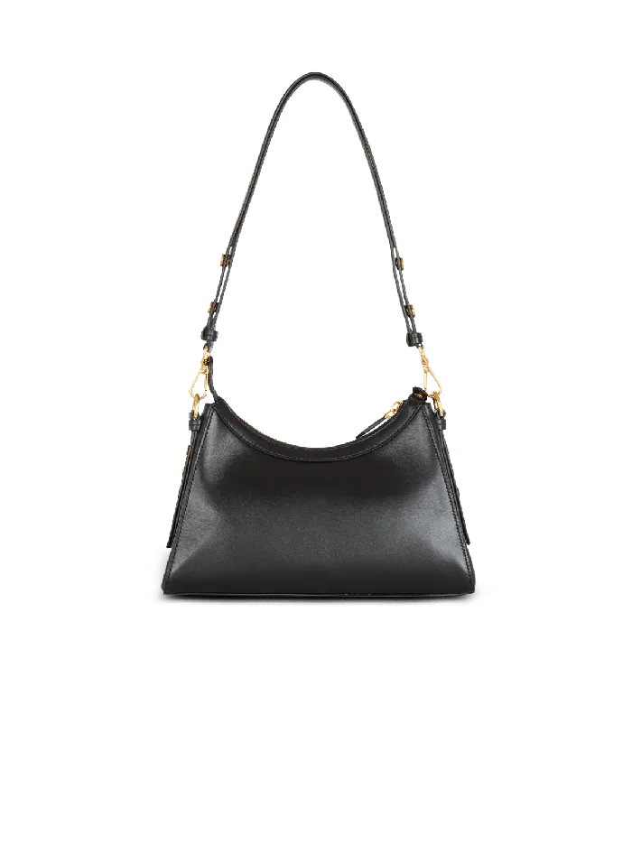 Balmain Calfskin BBuzz Hobo Bag Black Women Crossbody Bags