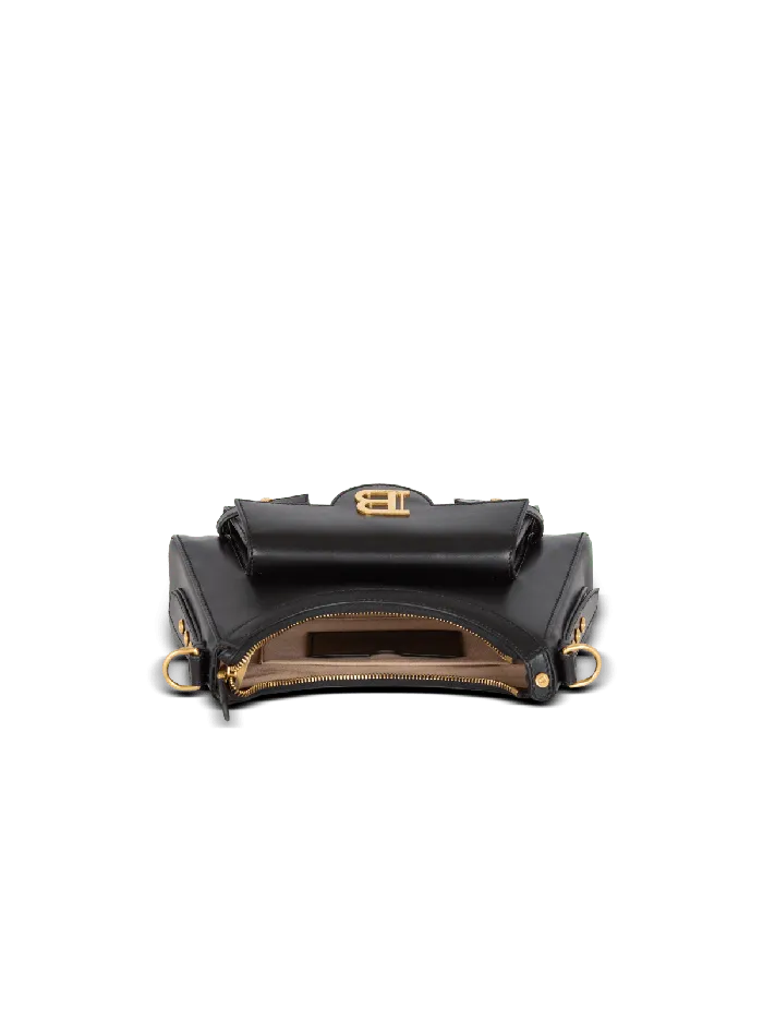Balmain Calfskin BBuzz Hobo Bag Black Women Crossbody Bags