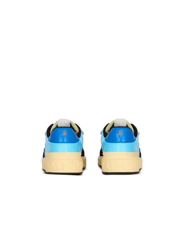 Balmain Calfskin BCourt Flip Trainers With Prince Gyasi Print Multicolor Men Sneakers