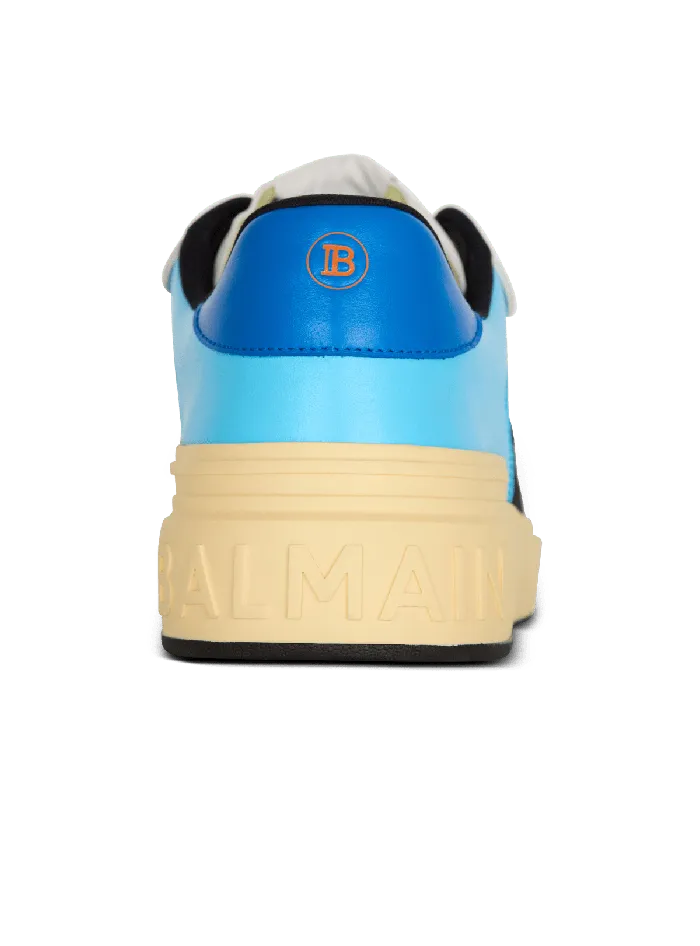 Balmain Calfskin BCourt Flip Trainers With Prince Gyasi Print Multicolor Men Sneakers