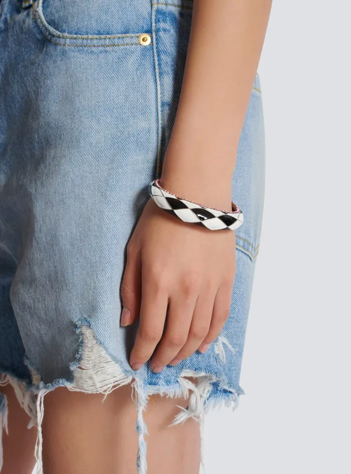 Balmain Diamond Bangle Bracelet White Women Fashion Jewelry