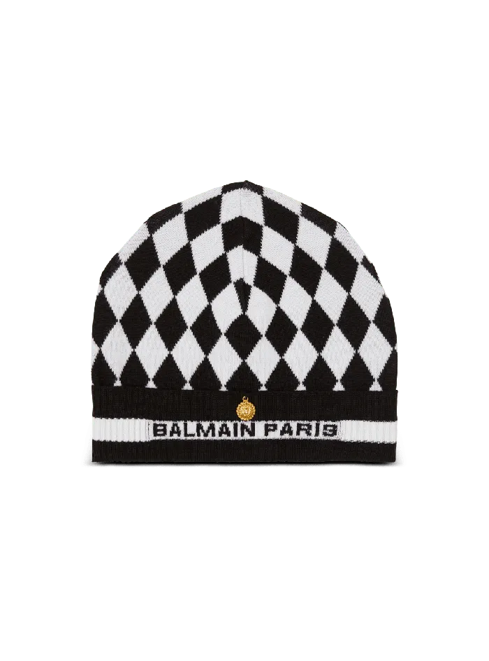 Balmain Diamond Beanie Black Women Hats And Caps