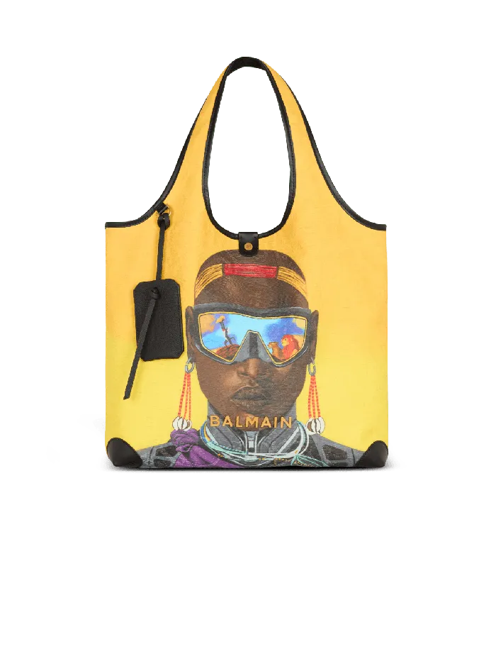 Balmain Disney X The Lion King 8211 BArmy Grocery Bag With Nika Mtwana Print Multicolor Women Grocery Bags Balmain Disney X The Lion King 8211 BArmy Grocery Bag With Nika Mtwana Print Multicolor Women Grocery Bags