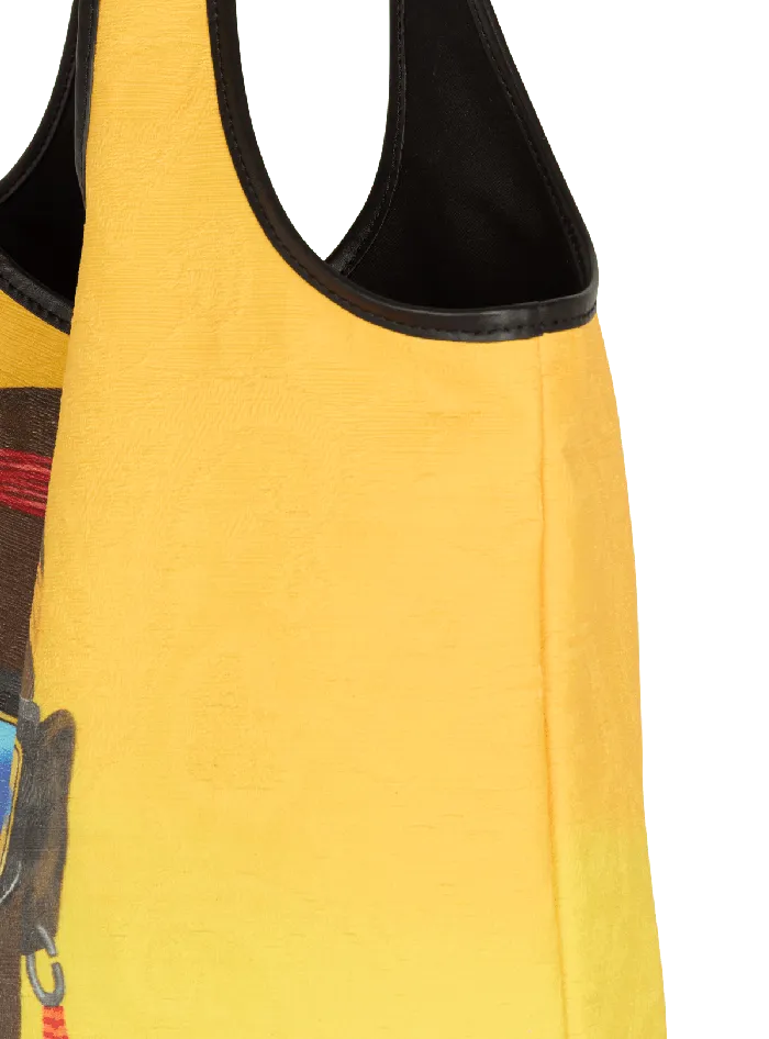 Balmain Disney X The Lion King 8211 BArmy Grocery Bag With Nika Mtwana Print Multicolor Women Grocery Bags