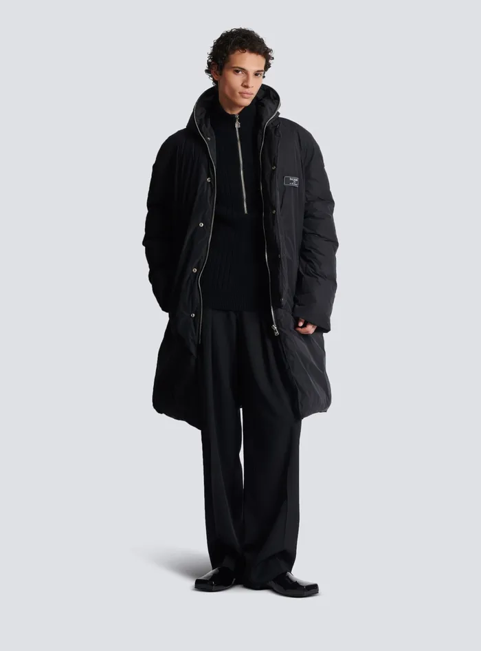 Balmain Ecocashmere Highneck Jumper Black Men Knitwear
